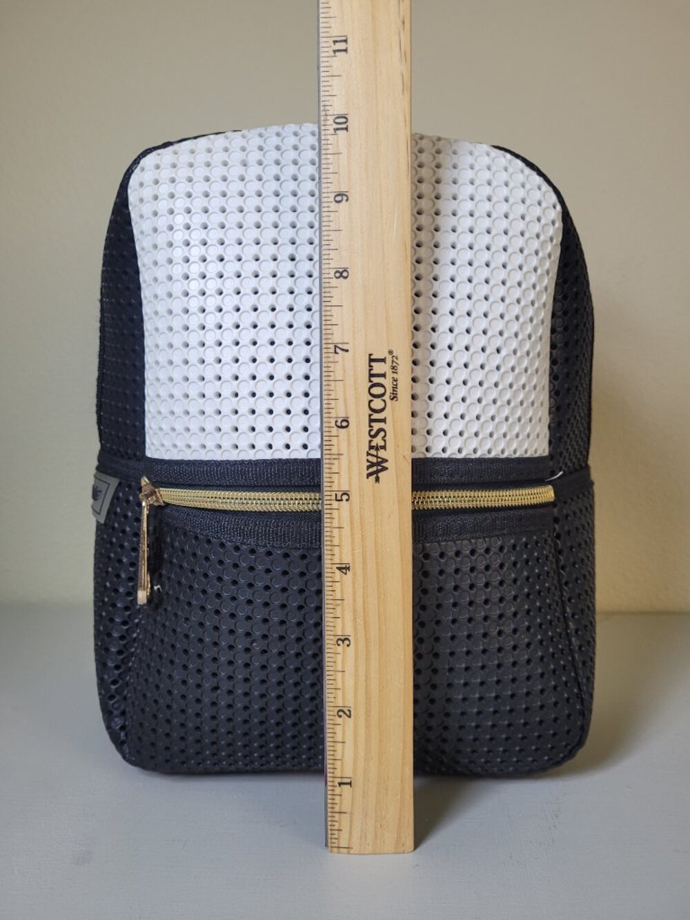 Light + Nine Starter Backpack Black White Perforated Mesh Kids Size Streetwear - Picture 5 of 10